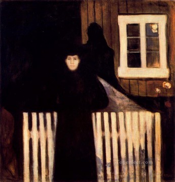  Moonlight Painting - moonlight 1893 Edvard Munch